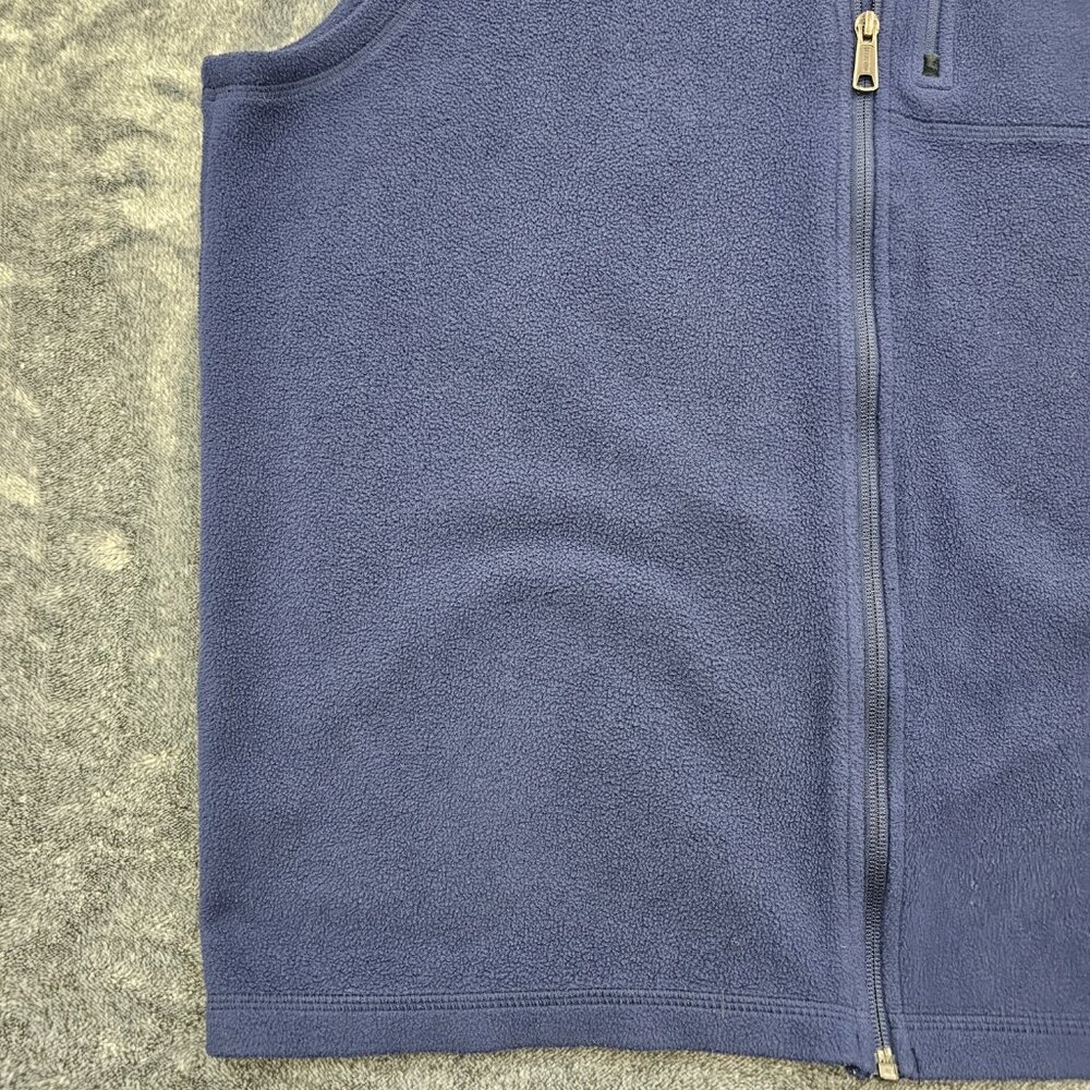 Duluth Trading co fleece vest mens size large navy blue full zip 88320 soft - Picture 4 of 9
